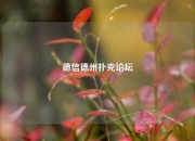 德信德州扑克论坛