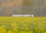 德信德州扑克哪里下载