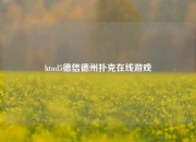 html5德信德州扑克在线游戏