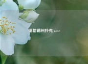 德信德州扑克 ante
