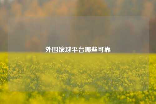 外围滚球平台哪些可靠